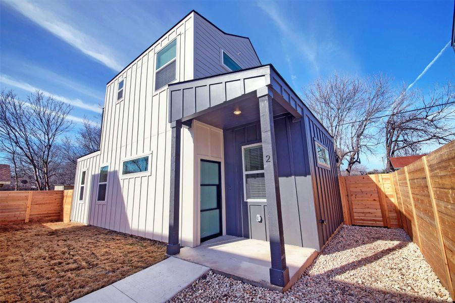 Front exterior of a new home in , Austin, TX, highlighting curb appeal (Image 1).