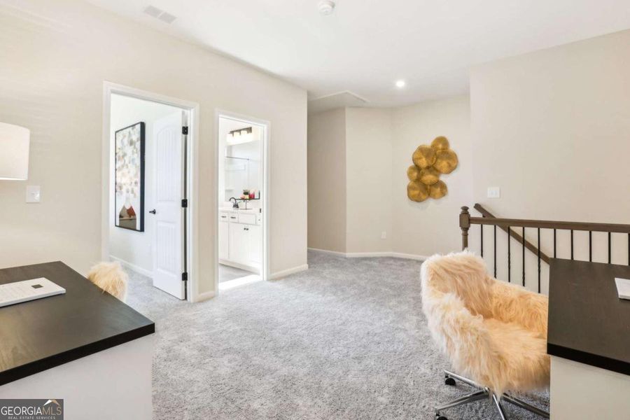 Furnished interior view inside a new home in Cobblestone Crossing Commons, Warner Robins (Image 20).