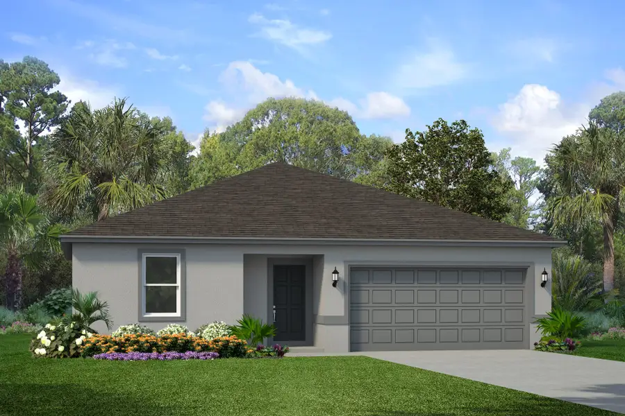 Representative exterior photo of a completed home built from the Aries by Park Square Residential in Leela Reserve, Tavares, FL (Image 1). Representative exterior photo of a completed home built from the Aries by Park Square Residential in Leela Reserve, Tavares, FL (Image 1).