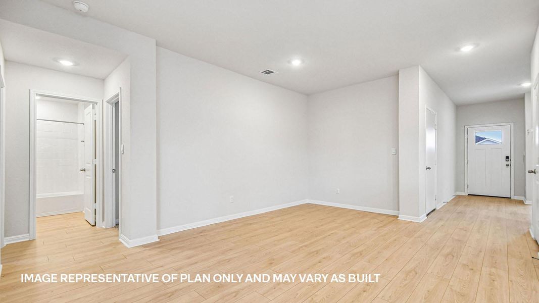Spacious, unfurnished interior of a new home in Trails at Wildhorse, Austin (Image 30).