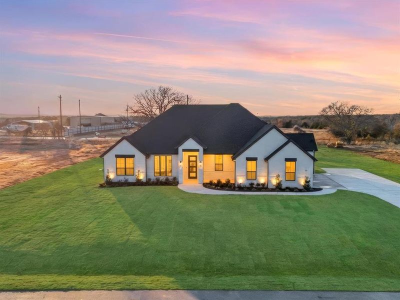 Front exterior of a new home in , Azle, TX, highlighting curb appeal (Image 24).