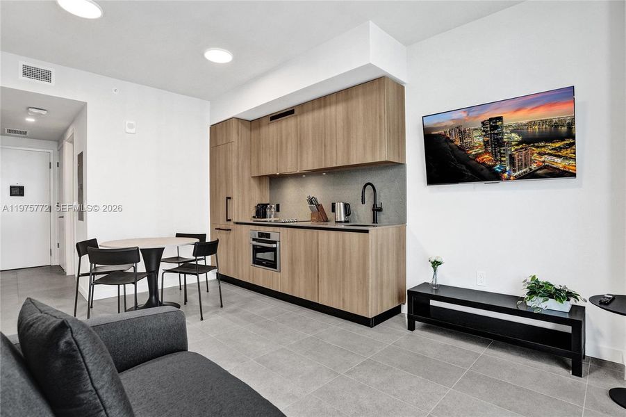 Furnished interior view inside a new home in , Miami (Image 24).