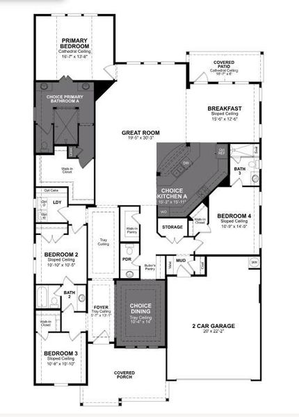 2D floor plan layout of this home in Legacy, League City, TX (Image 2). 2D floor plan layout of this home in Legacy, League City, TX (Image 2).