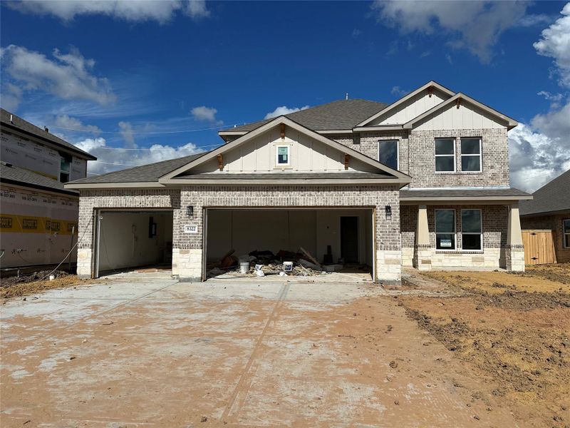 In-progress construction of a new home in , Angleton, TX (Image 29).