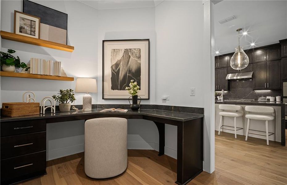 Furnished interior view inside a new home in Sterling Pointe, Cumming (Image 6).