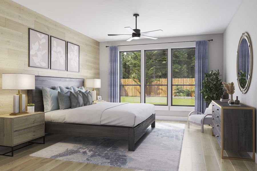 Furnished interior view inside a new home in Harvest Green 75′, Richmond (Image 13).