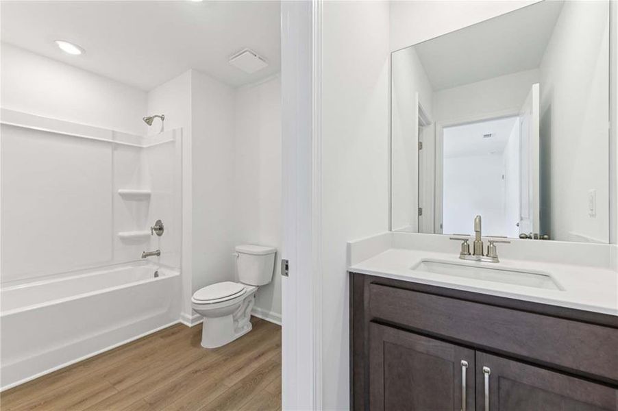 Furnished interior view inside a new home in The Estates at Casteel, Bethlehem (Image 12).