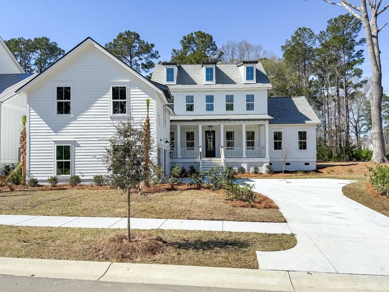 Front exterior of a new home in , Mount Pleasant, SC, highlighting curb appeal (Image 29).
