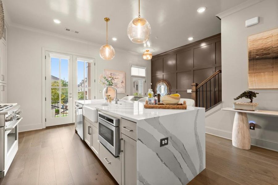 Furnished interior view inside a new home in , Alpharetta (Image 19).