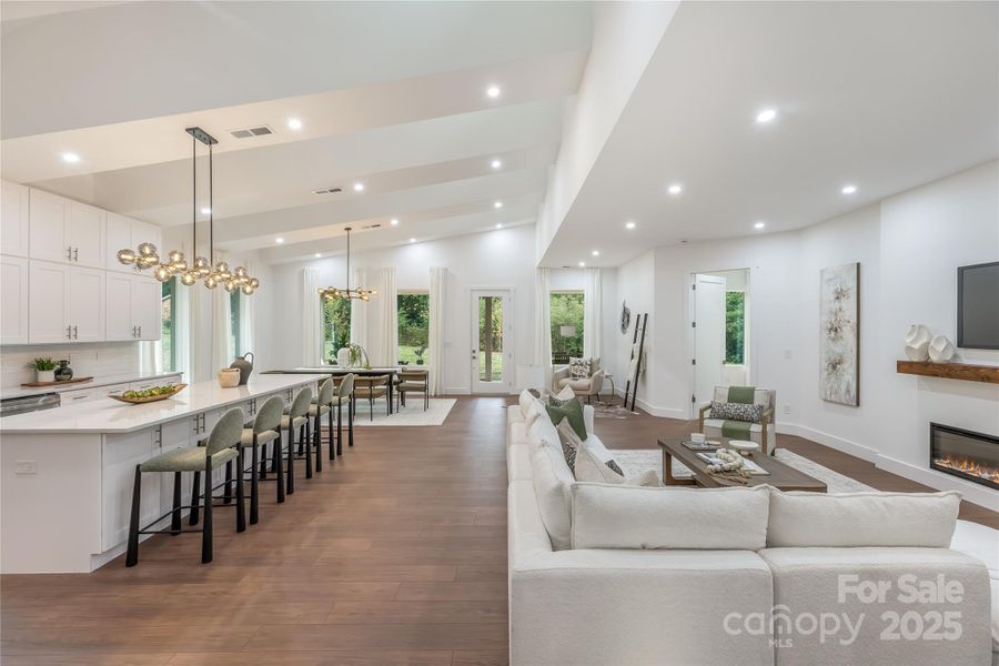 Furnished interior view inside a new home in , Charlotte (Image 26).