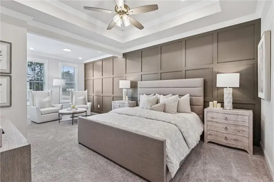 Furnished interior view inside a new home in Park Walke, Alpharetta (Image 5).