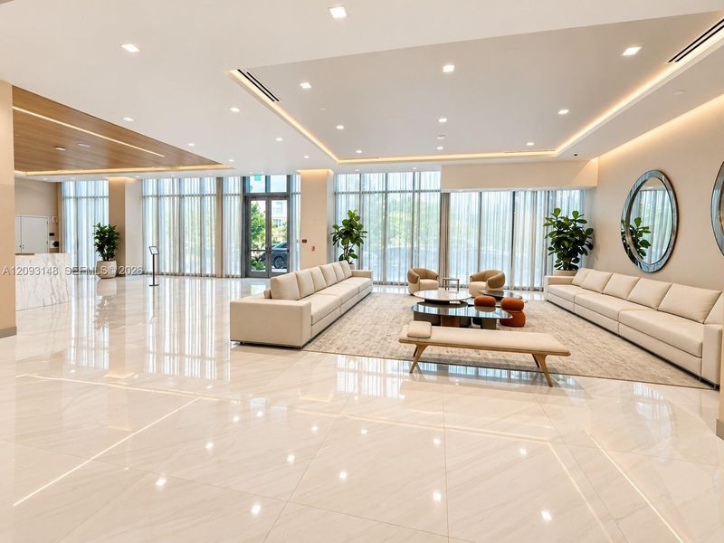 Furnished interior view inside a new home in , Hallandale Beach (Image 3).