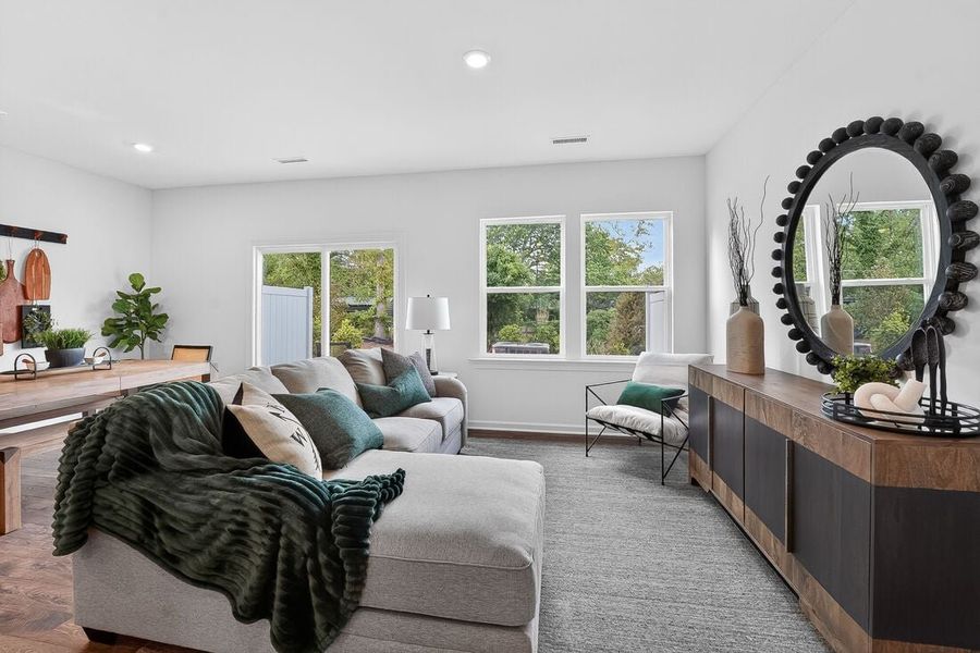 Furnished interior view inside a new home in Buffalo Townes, Garner (Image 25).