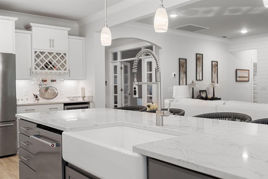 Furnished interior view inside a new home in Sea Island Preserve, Johns Island (Image 38).