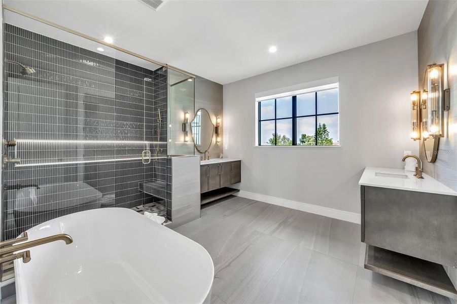 Furnished interior view inside a new home in , Anna Maria (Image 63).