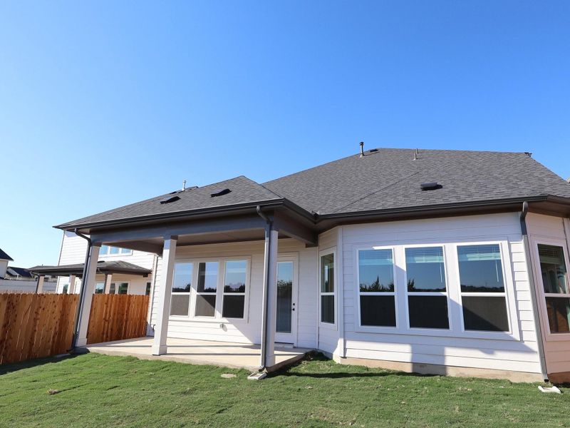 Exterior details and patio area of a home in Barksdale, Leander (Image 20). Exterior details and patio area of a home in Barksdale, Leander (Image 20).