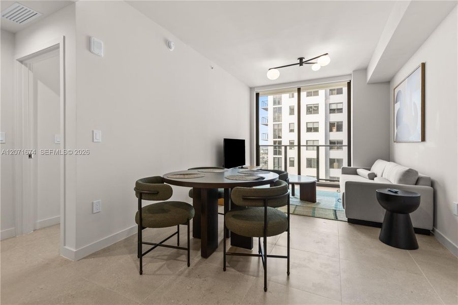 Furnished interior view inside a new home in , Miami (Image 16).