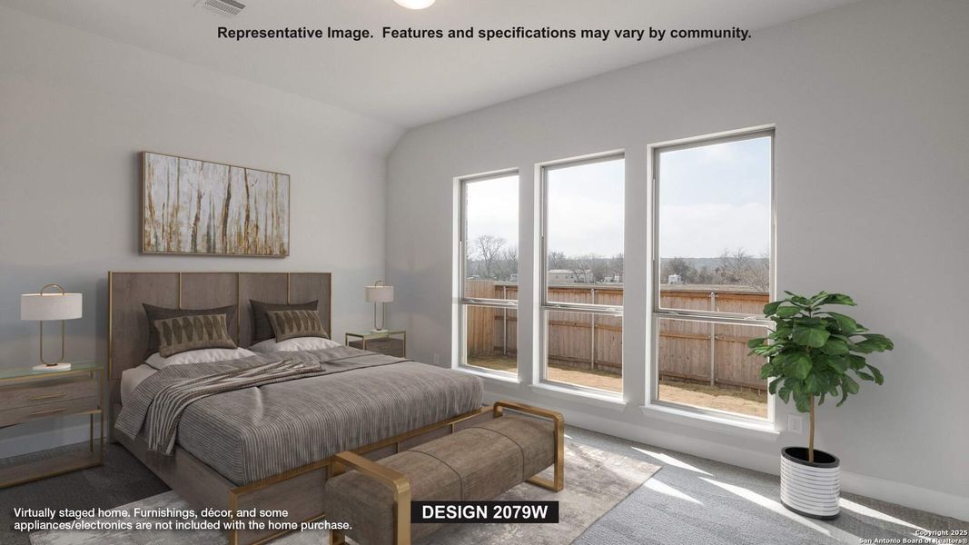 Furnished interior view inside a new home in Kallison Ranch 45', San Antonio (Image 6).