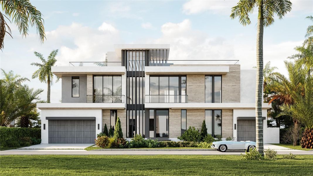 Front exterior of a new home in , Fort Lauderdale, FL, highlighting curb appeal (Image 2).