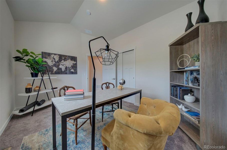 Bedroom two is commonly used as an office.