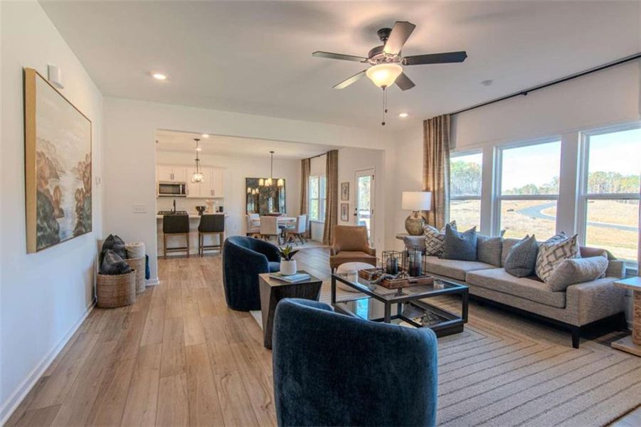 Furnished interior view inside a new home in The Pointe at Heron Bay, Locust Grove (Image 17).