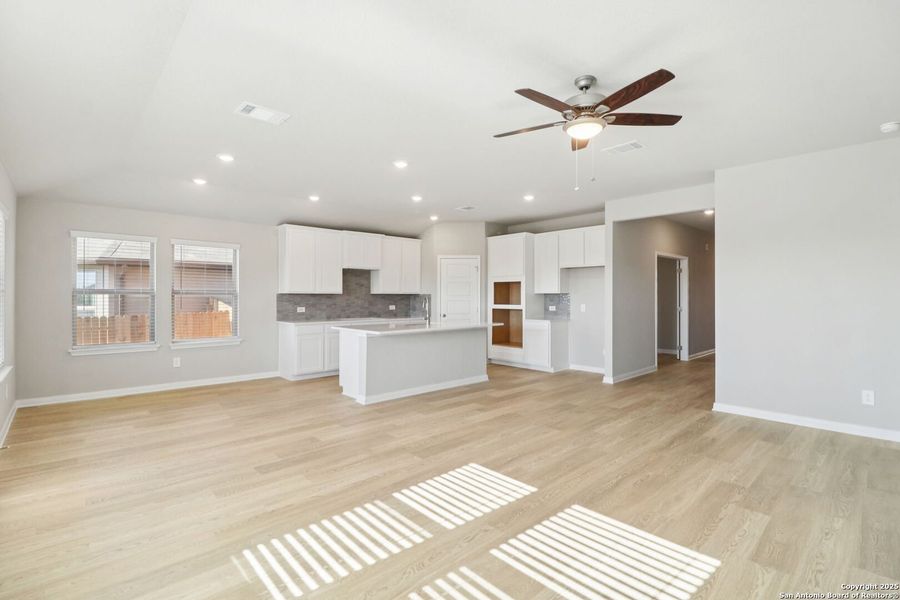 Spacious, unfurnished interior of a new home in Legendary Trails - Classic Series, Cibolo (Image 32). Spacious, unfurnished interior of a new home in Legendary Trails - Classic Series, Cibolo (Image 32).