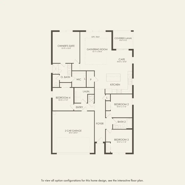 2D floor plan layout of this home in Evergreen, Thonotosassa, FL (Image 3).