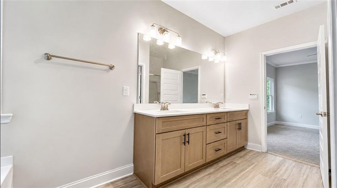 Furnished interior view inside a new home in Habersham Meadows, Demorest (Image 10).
