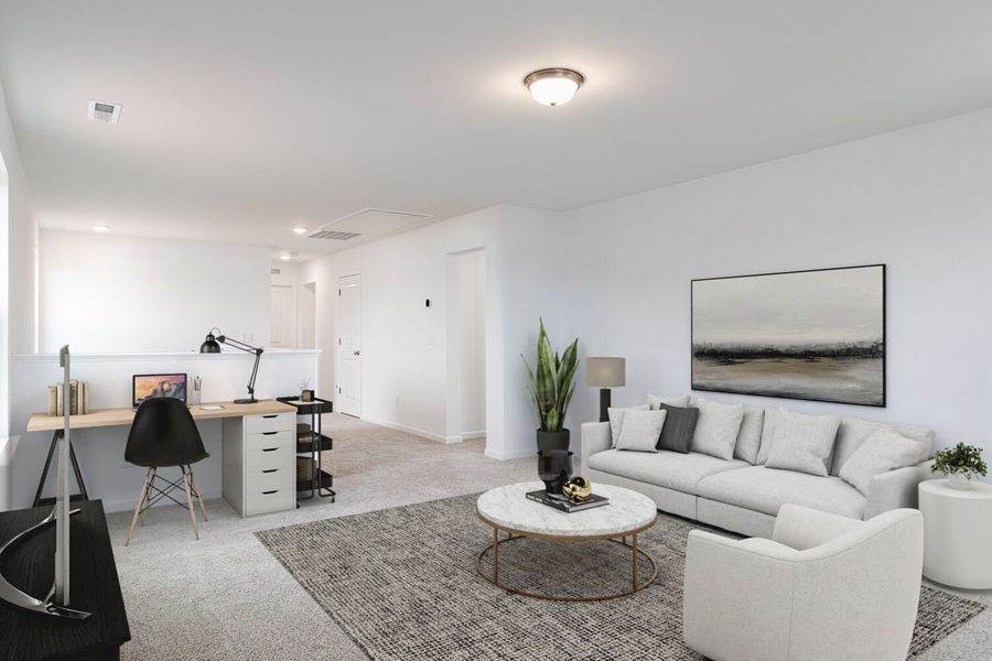 Representative furnished interior of a home built from the Tate by Mattamy Homes in Magnolia Park, Garner (Image 6).