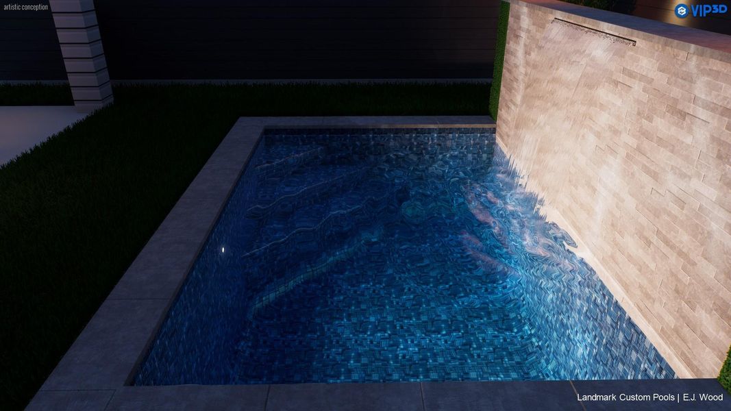 Rendering of a potential pool design.