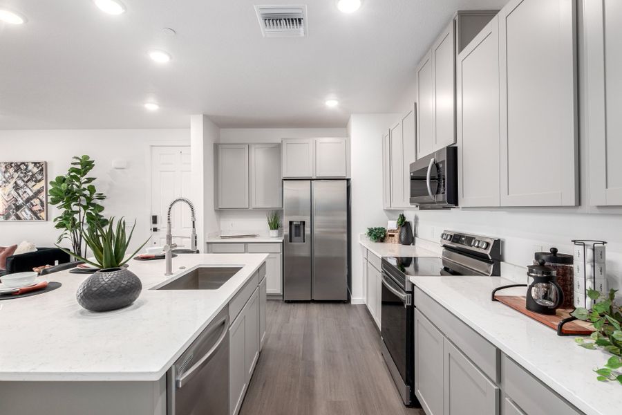 Furnished interior view inside a new home in Gateway Commons, Denver (Image 5). Furnished interior view inside a new home in Gateway Commons, Denver (Image 5).