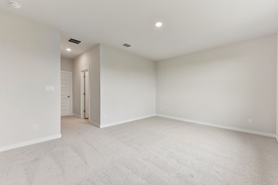 A room with white walls. A room with white walls.