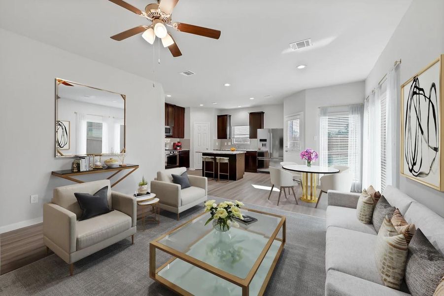 Furnished interior view inside a new home in , Dayton (Image 8).