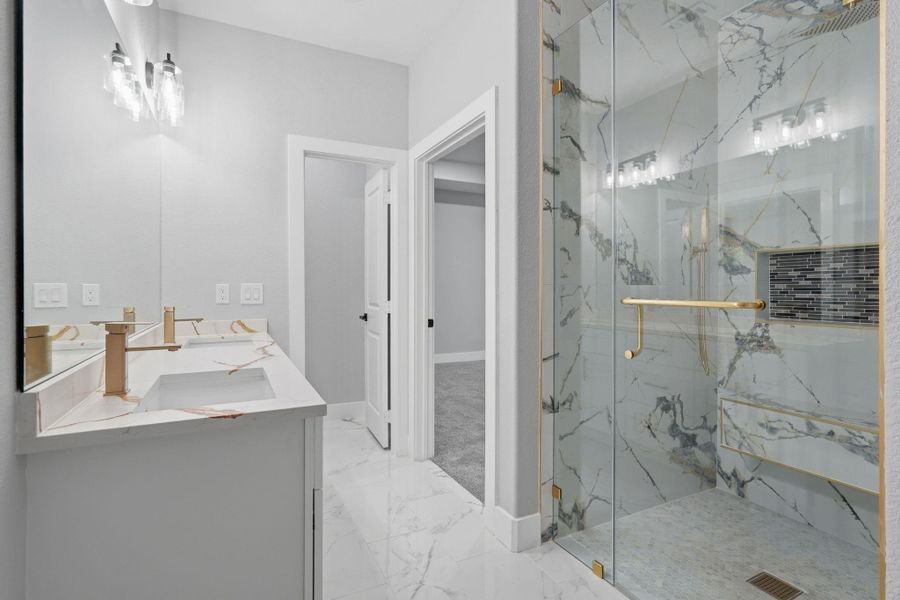 Furnished interior view inside a new home in , Willis (Image 9).