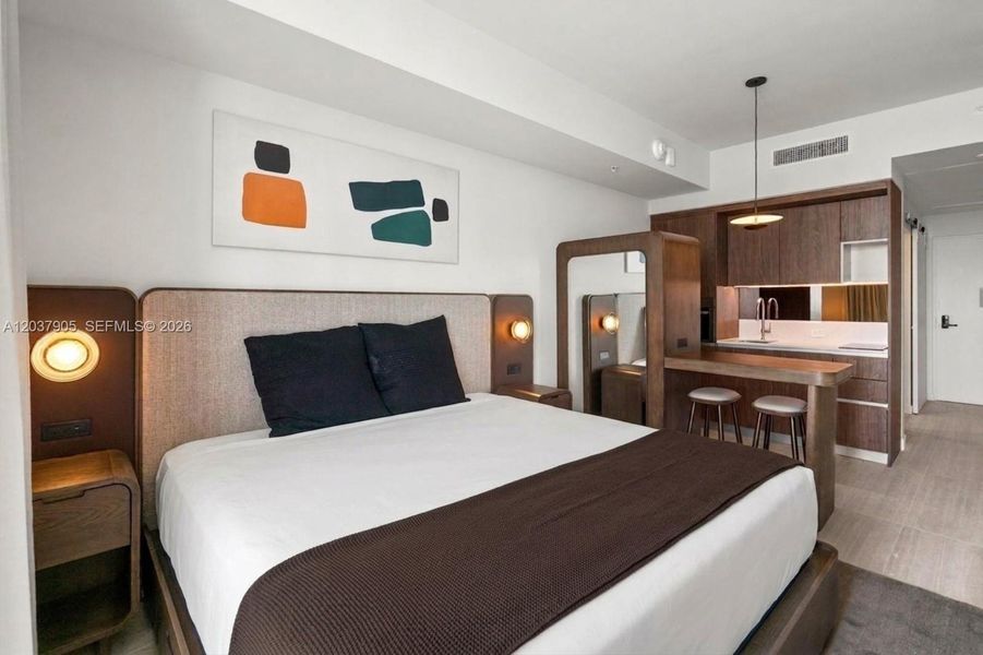 Furnished interior view inside a new home in Domus Brickell Park, Miami (Image 4).