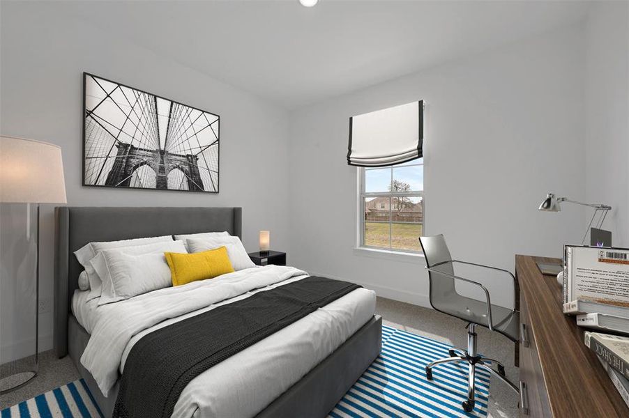 Furnished interior view inside a new home in Kreymer at the Park, Wylie (Image 26).