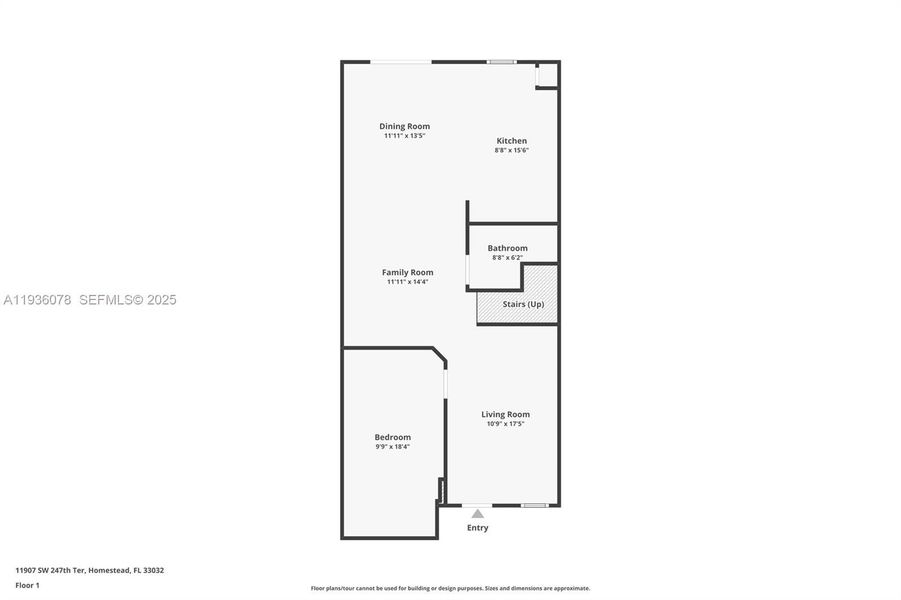 2D floor plan layout of this home in , Homestead, FL (Image 5).