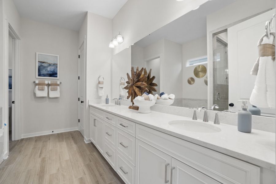 Representative furnished interior of a home built from the Pembrooke by Taylor Morrison in Esplanade at Northgate, Indian Trail (Image 12).