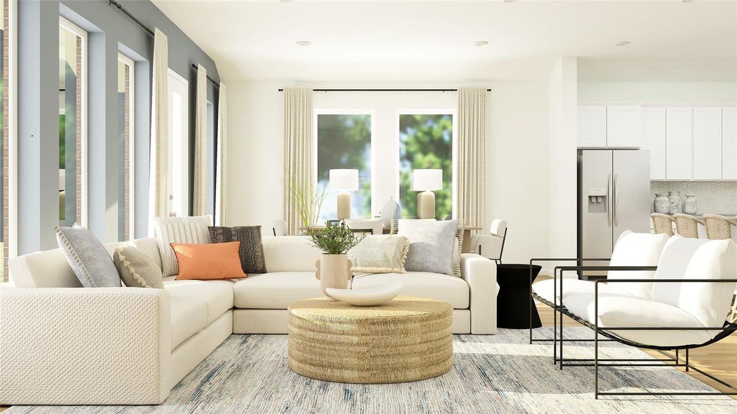 Furnished interior view inside a new home in River Ranch, Dayton (Image 3).