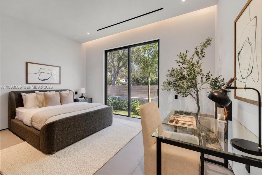 Furnished interior view inside a new home in , Miami Shores (Image 10).