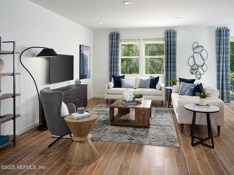 Furnished interior view inside a new home in Cypress Meadows - Signature Series, Jacksonville (Image 3). Furnished interior view inside a new home in Cypress Meadows - Signature Series, Jacksonville (Image 3).