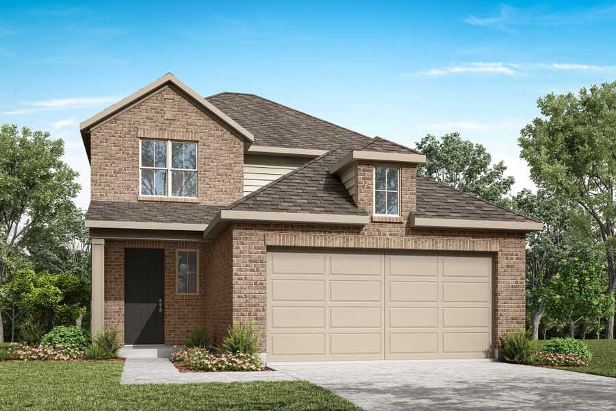 Representative exterior photo of a completed home built from the Avery by Tri Pointe Homes in The Meadows, Denton, TX (Image 16).