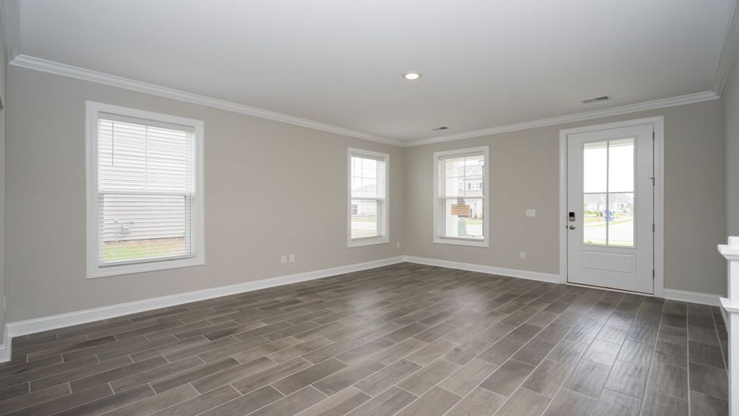 Representative unfurnished interior of a home built from the WESTERLY by D.R. Horton in Waterbridge, Myrtle Beach (Image 13). Representative unfurnished interior of a home built from the WESTERLY by D.R. Horton in Waterbridge, Myrtle Beach (Image 13).