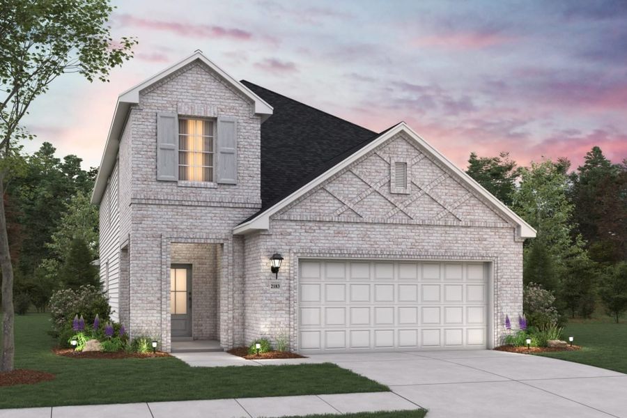 Representative exterior photo of a completed home built from the Cedar Sorella 40s by Brohn Homes in Sorella, Tomball, TX (Image 22).