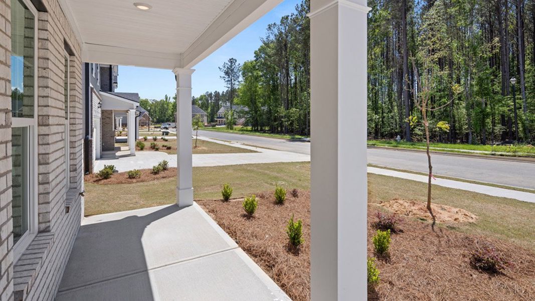 Exterior details and patio area of a home in Wildwood, Covington (Image 4). Exterior details and patio area of a home in Wildwood, Covington (Image 4).