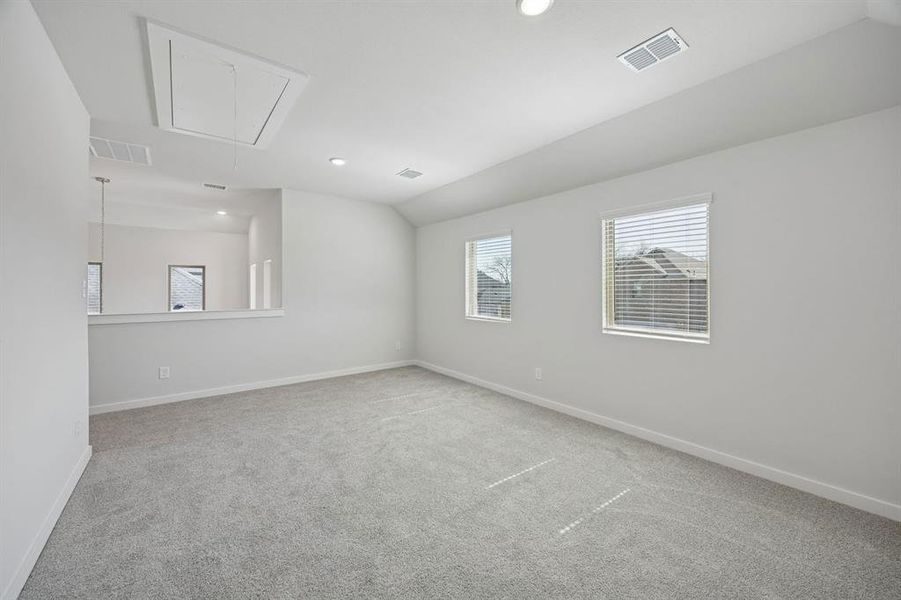 Game Room in the Oak II home plan by Trophy Signature Homes – REPRESENTATIVE PHOTO Game Room in the Oak II home plan by Trophy Signature Homes – REPRESENTATIVE PHOTO