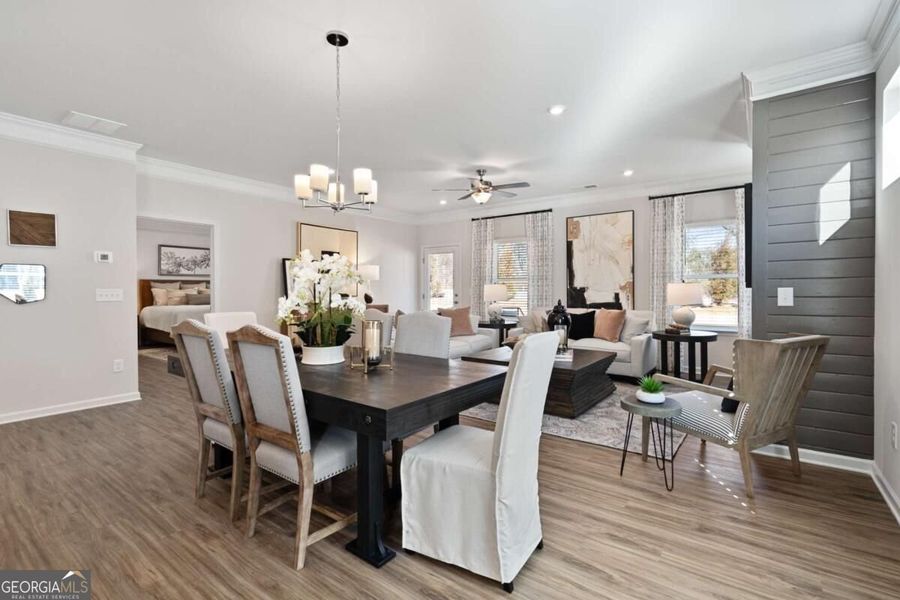 Furnished interior view inside a new home in Cobblestone Crossing Commons, Byron (Image 16).
