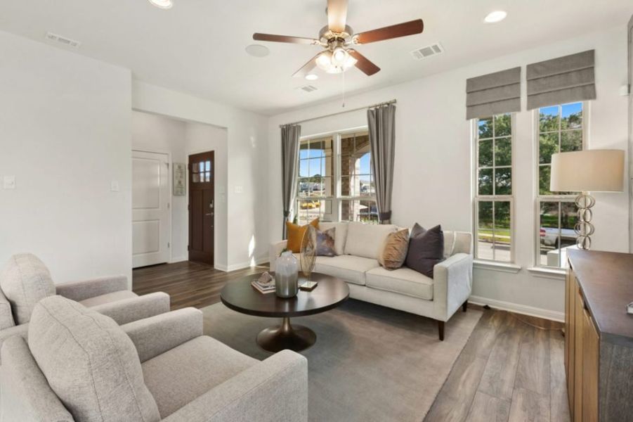 Furnished interior view inside a new home in Whisper Valley, Manor (Image 6).