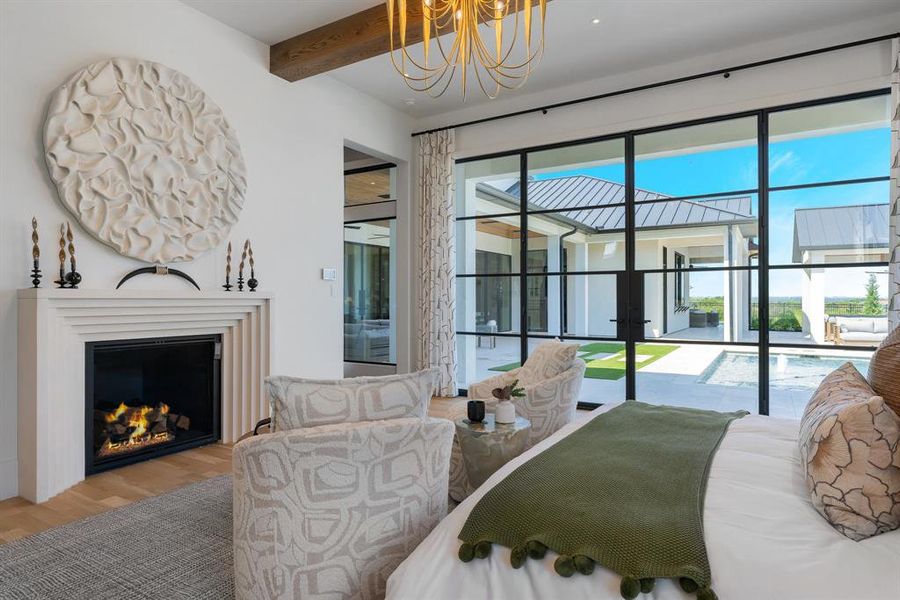 Furnished interior view inside a new home in Fleming Pointe, Fort Worth (Image 29).