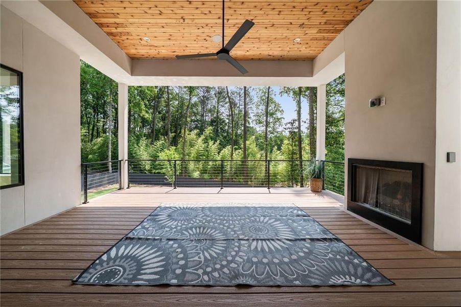 Exterior details and patio area of a home in , Atlanta (Image 28). Exterior details and patio area of a home in , Atlanta (Image 28).